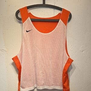 Retro Nike Team Orange & White Reversible Jersey (L/XL)